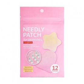 Микроиголочные патчи против прыщей Needly Patch For Blemishes Colorful, 12 шт
