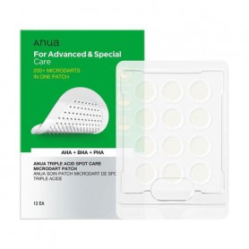 Патчи Anua Triple Acid Spot Care Microdart Patch против прыщей, 12 шт