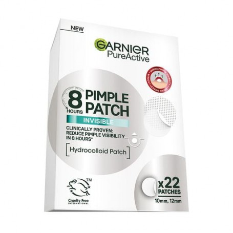 Гидроколлоидные патчи от прыщей Garnier Pure Active 8 Hours, 22 шт