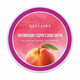 Антивозрастные гидрогелевые патчи для кожи вокруг глаз Reclaire с экстрактом персика и лактобактериями, 60 шт