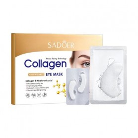 Патчи для кожи вокруг глаз Sadoer Freeze-Dried Eye Mask с коллагеном и гиалуроновой кислотой, 4 пары*160 мг + 4 пары*5 мг
