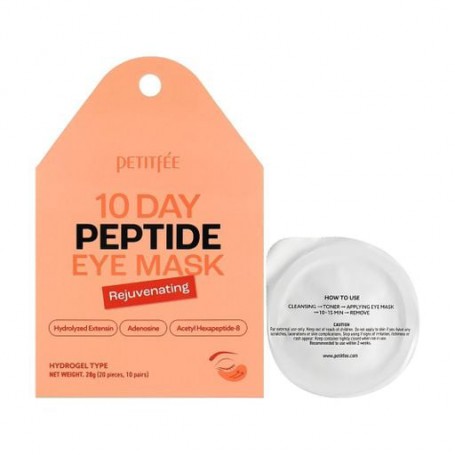 Гидрогелевые патчи для кожи вокруг глаз Petitfee &amp Koelf 10 Days Vitamin Eye Mask, Rejuvenating, 20 шт