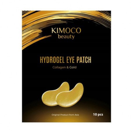 Гидрогелевые патчи для кожи вокруг глаз Kimoco Beauty Hydrogel Eye Patch Collagen &amp Gold с коллагеном и золотом, 10 шт