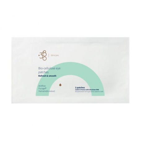 Биоцеллюлозные патчи для кожи вокруг глаз 380 Skincare Refresh &amp Smooth Bio-Cellulose Eye Patches, 2 шт