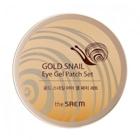 Патчи для кожи вокруг глаз The Saem Gold Snail Eye Gel Patch Set с экстрактом муцина улитки, 60 шт