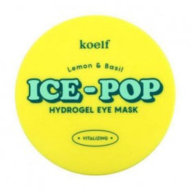 Гидрогелевые патчи для кожи вокруг глаз Koelf Lemon &amp Basil Ice-Pop Hydrogel Eye Mask с лимоном и базиликом, 60 шт