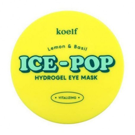 Гидрогелевые патчи для кожи вокруг глаз Koelf Lemon &amp Basil Ice-Pop Hydrogel Eye Mask с лимоном и базиликом, 60 шт