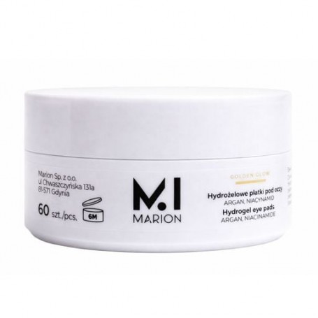 Гидрогелевые патчи для кожи вокруг глаз Marion Golden Glow Argan Niacinamide Hydrogel Eye Pads, 60 шт