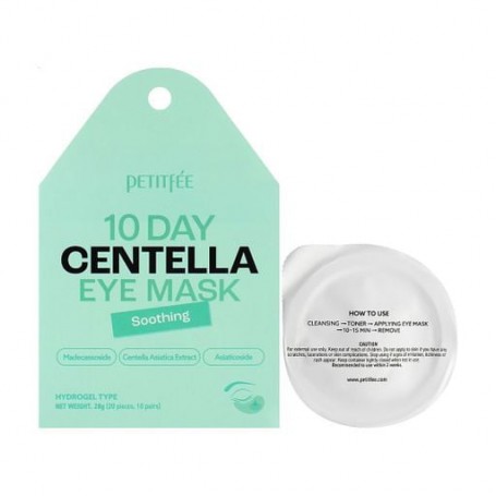 Гидрогелевые патчи для кожи вокруг глаз Petitfee &amp Koelf 10 Days Vitamin Eye Mask, Soothing, 20 шт