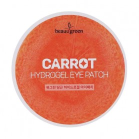 Антиоксидантные гидрогелевые патчи для кожи вокруг глаз BeauuGreen Carrot Hydrogel Eye Patch с экстрактом моркови, 60 шт