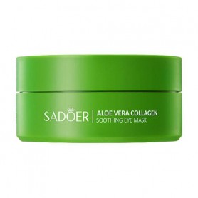 Гидрогелевые патчи для кожи вокруг глаз Sadoer Aloe Vera Collagen Soothing Eye Mask с алоэ и коллагеном, 80 г, 60 шт