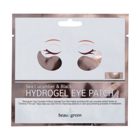 Разглаживающий гидрогелевые патчи Beauugreen Sea Cucumber &amp Black Hydrogel Eye Patch средние, 60 шт