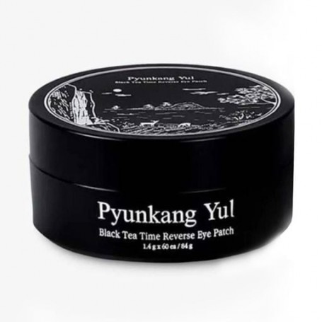 Патчи для кожи вокруг глаз Pyunkang Yul Black Tea Time Reverse Eye Patch с ферментированным экстрактом чёрного чая, 60 шт