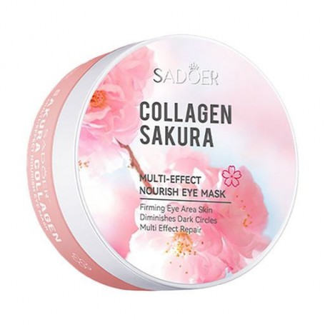 Гидрогелевые патчи для кожи вокруг глаз Sadoer Collagen Sakura Nourish Eye Mask с экстрактом сакуры, 80 г, 60 шт