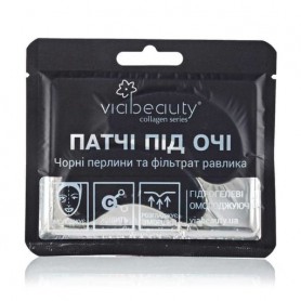 Патчи под глаза Via Beauty Hydrogel Eye Rejuvenating Patch с черной жемчужиной и фильтратом улитки, 11 г