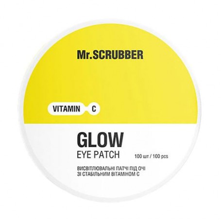 Осветляющие патчи для кожи вокруг глаз Mr.Scrubber Vitamin C Glow Eye Patch со стабильным витамином С, 100 шт