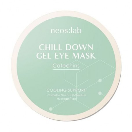 Гидрогелевые патчи для кожи вокруг глаз Neos:lab Chill Down Gel Eye Mask Catechins с зеленым чаем и аденозином, 60 шт