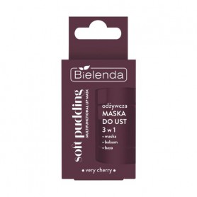 Питательная маска для губ 3 в 1 Bielenda Soft Pudding Multifunctional Lip Mask, Verry Cherry, 12 г