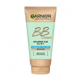 ВВ-крем для лица GARNIER Skin Naturals SPF 20 для комбинированной и жирной кожи, Натурально-бежевый, 50 мл