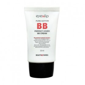 BB крем для лица Eyenlip Pure Cotton Perfect Cover BB Cream SPF 50+/PA +++ 21 Light Beige, 30 мл