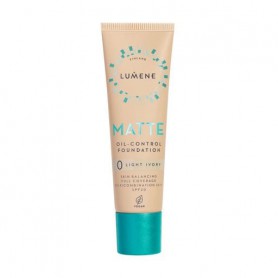 Матирующая тональная основа Lumene Matte Oil-control Foundation SPF 20, 0 Light Ivory, 30 мл