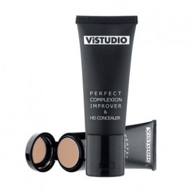 Тональная основа + консилер для лица ViSTUDIO Perfect Complexion Improver &amp HD Concealer Светло-бежевый, 35 мл + 1.5 г