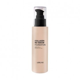 Тональная основа для лица Lebelage Collagen No Sebum Foundation, SPF 50+ PA+++, 23 Sand Beige, 100 мл