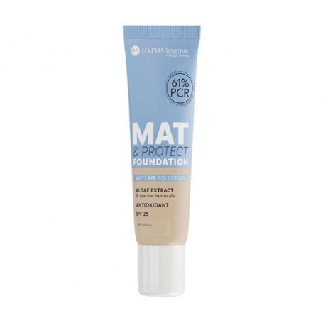 Тональная основа для лица Bell HypoAllergenic Mat &amp Protect Foundation, SPF 25, 01 Vanilla, 30 г