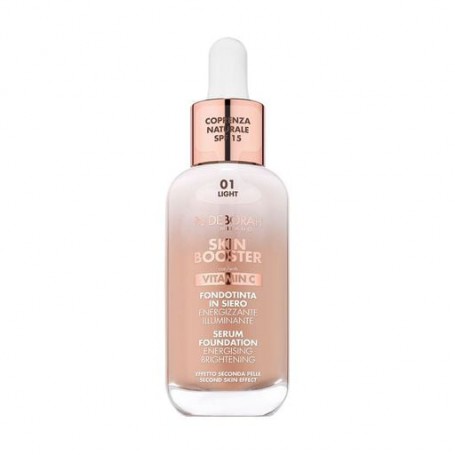 Тональная сыворотка для лица Deborah Skin Booster Serum Foundation Vitamin C SPF 15, 01 Light, 30 мл
