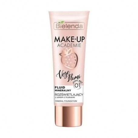 Минеральный тонирующий флюид для лица Bielenda Make-Up Academie Vege Flumi Fluid Mineralny 02 Натурально-бежевый, 30 мл