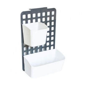 Органайзер навесной с 2 корзинами Omak Plastik Deco Bella малый + большой, 11*25*36 см (50829)