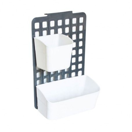 Органайзер навесной с 2 корзинами Omak Plastik Deco Bella малый + большой, 11*25*36 см (50829)