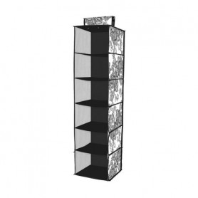 Органайзер подвесной Idea Home Anthracite Flowers 6 секций, 28*28*112 см (NP-121 ткан. 6ком. підвіс. Anthracite Flowers)