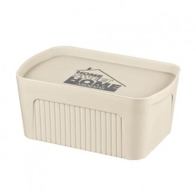 Ящик для хранения Ardesto с крышкой, бежевый, 32*21.5*14 см, 6 л (ARHC2506B)