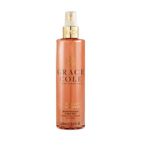 Мист для тела и волос Grace Cole Refreshing Hair &amp Body Mist Ginger Lily &amp Mandarin, 250 мл