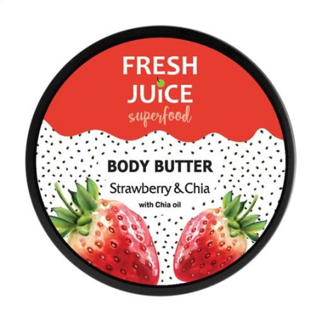 Крем-масло для тела Fresh Juice Superfood Strawberry &amp Chia, 225 мл