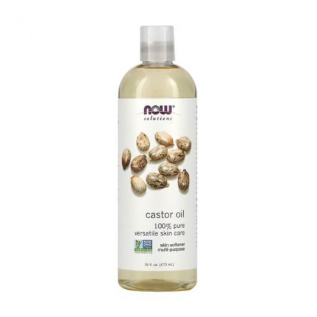 Косметическое касторовое масло NOW foods Castor Oil, 473 мл