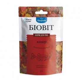 Пластинчатый корм для рыб Природа Биовит Колор, 10 г