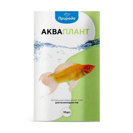 Корм для растительноядных рыб Природа Акваплант, 10 г