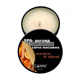 SPA-свеча массажная для маникюра Canni Апельсин-корица, 30 мл