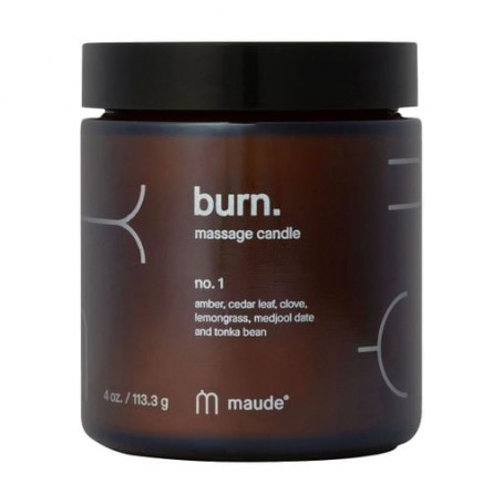 Массажная свеча Maude Burn. Massage Candle No.1 Amber, Cedar Leaf &amp Lemongrass, 113 г