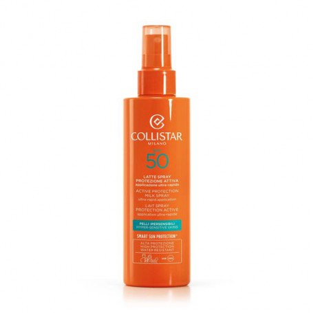 Солнцезащитное молочко-спрей для тела Collistar Sun Care Active Protection Milk Spray Ultra-Rapid Application SPF 50, 200 мл