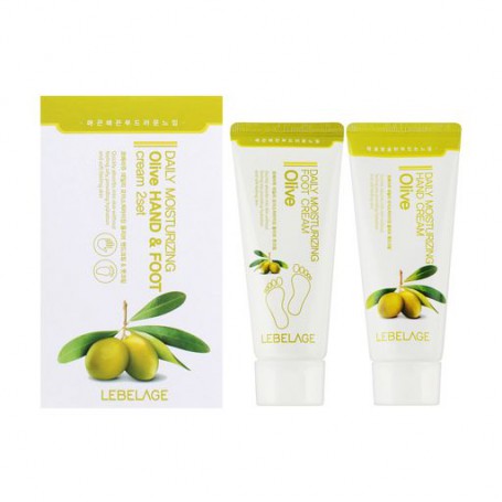 Набор кремов для рук и ног Lebelage Daily Moisturizing Olive Hand &amp Foot, 2*100 мл