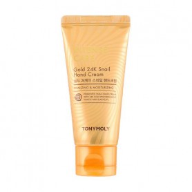 Крем для рук Tony Moly Intense Care Gold 24K Snail Hand Cream с муцином улитки и коллоидным золотом, 60 мл