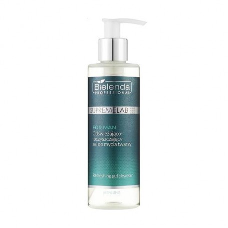 Мужской освежающий гель для умывания Bielenda Professional Supremelab For Men Refreshing Gel Cleanser, 200 мл
