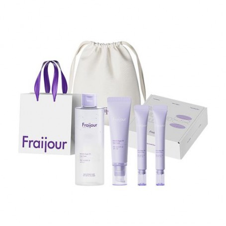 Набор для лица Fraijour Retin-Collagen 3D Core Cream (подарочная коробка + тонер, 250 мл + крем, 50 мл + крем, 2*15 мл + мешочек
