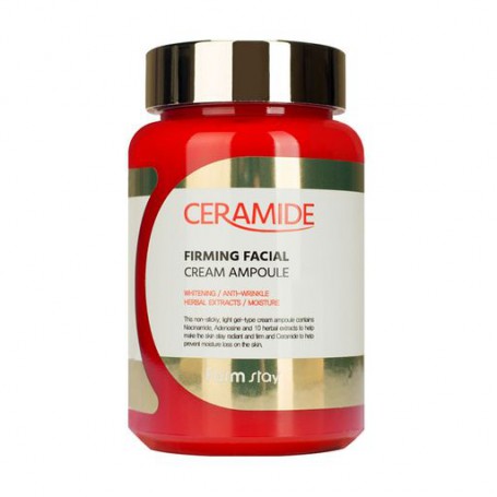Укрепляющая ампульная крем-сыворотка для лица FarmStay Ceramide Firming Facial Cream Ampoule с керамидами, 250 мл