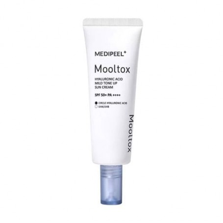 Тонизирующий солнцезащитный крем для лица Medi-Peel Mooltox Hyaluronic Acid Mild Tone Up Sun Cream, SPF 50+ PA ++++, 50мл
