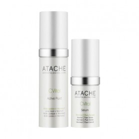 Набор для лица Atache C Vital Biological Triple Antioxidant Night Protector (флюид, 30 мл + сыворотка, 15 мл)