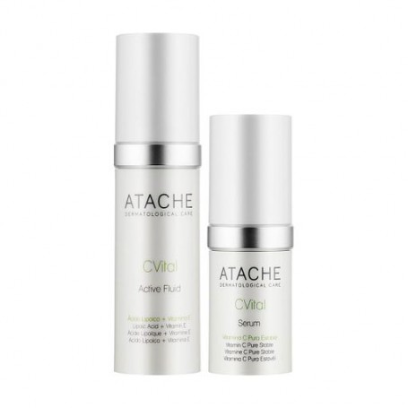 Набор для лица Atache C Vital Biological Triple Antioxidant Night Protector (флюид, 30 мл + сыворотка, 15 мл)